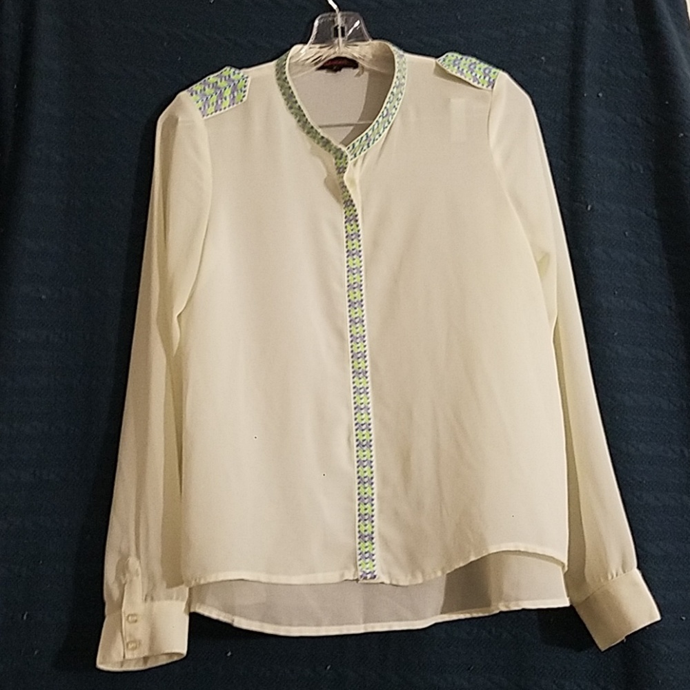 Off white button up